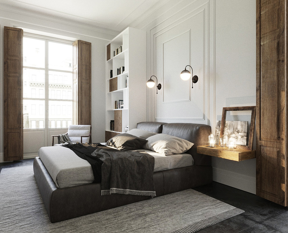 Обложка проекта: Спальня в исторической квартире