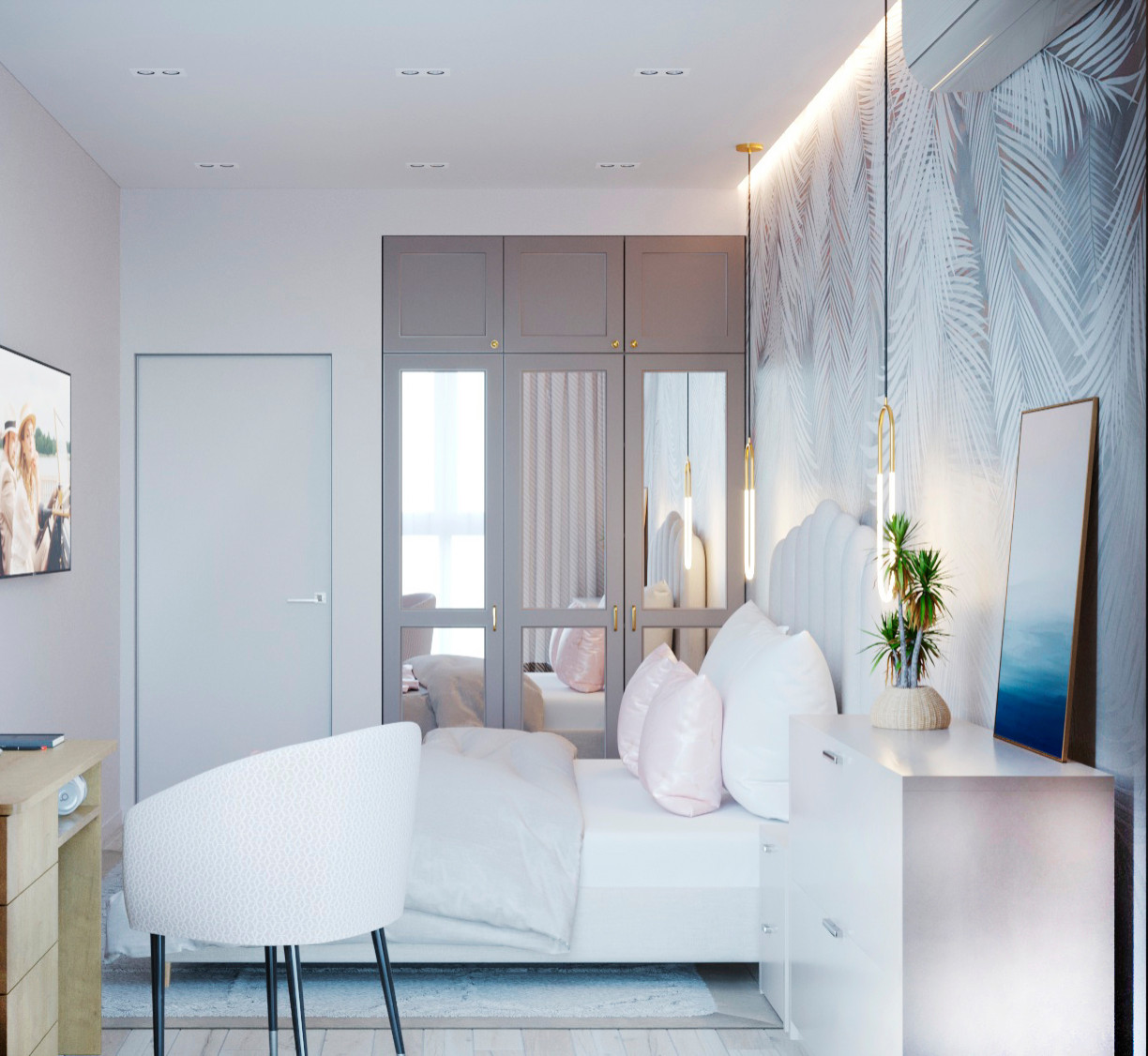 2х Уровневая квартира 90м2 в г. Пионерском Детская спальная