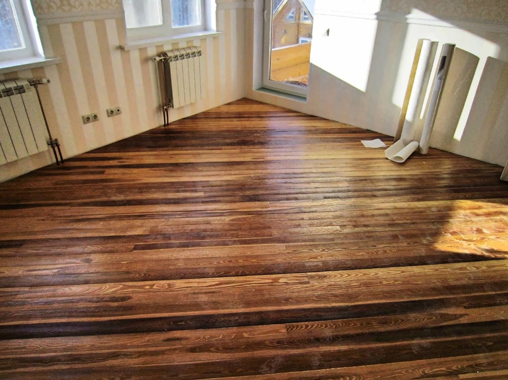 Полы из лиственницы в Московской квартире