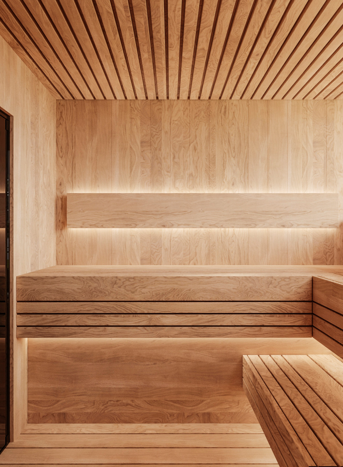 Интерьер Вилла у озера.  Сауна.