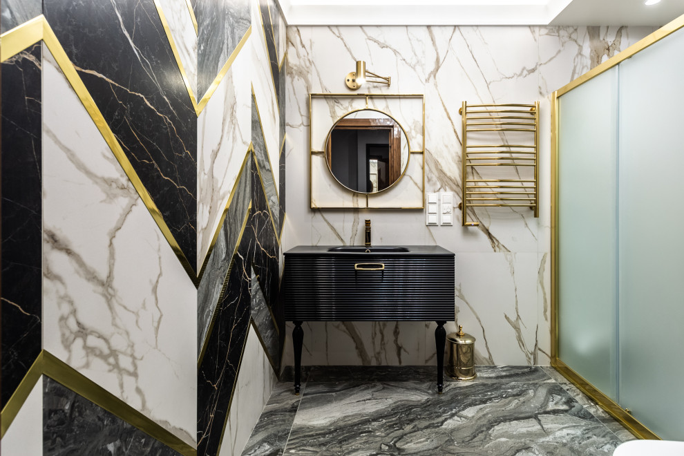 Двухуровневая современная квартира