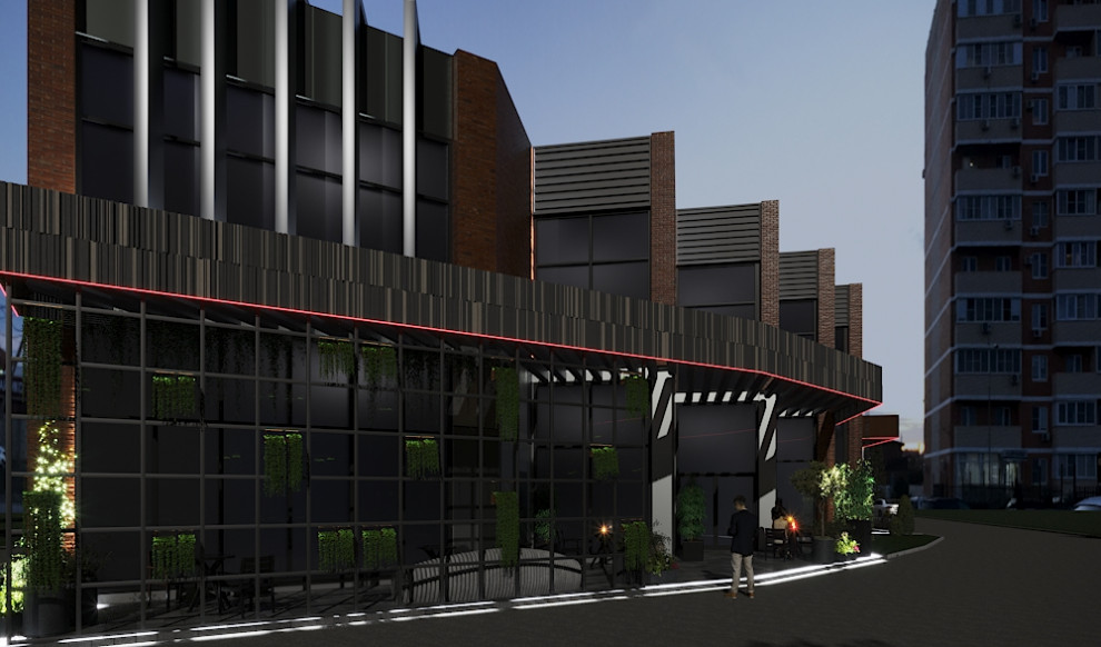 Эскиз Административного здания г. Краснодар