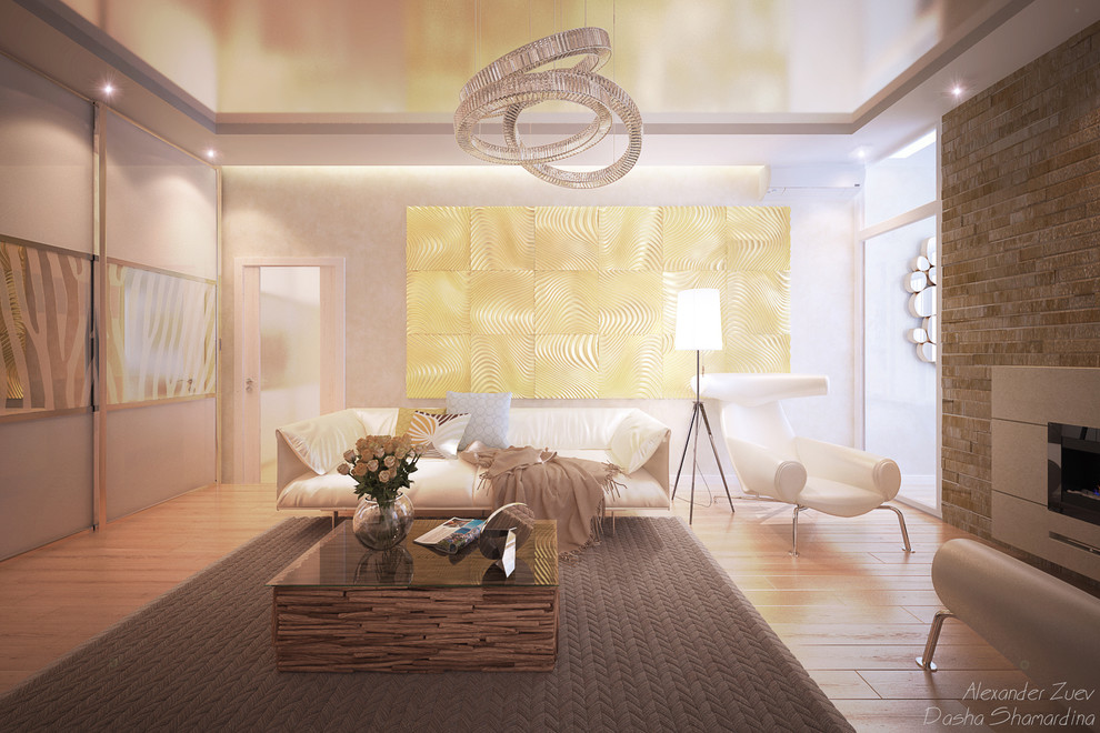 Дизайн гостиной в ЖК "Новый город"