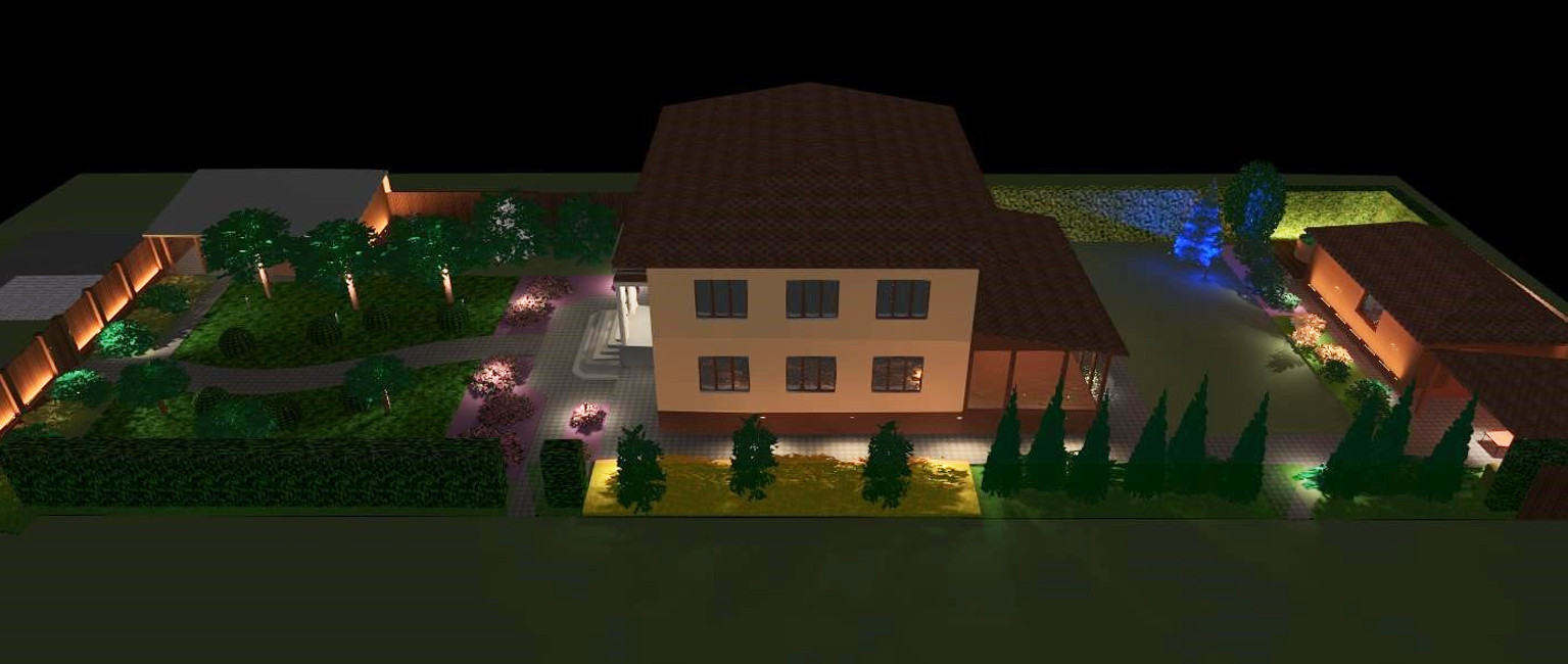 Обложка проекта: Ландшафтное освещение сада