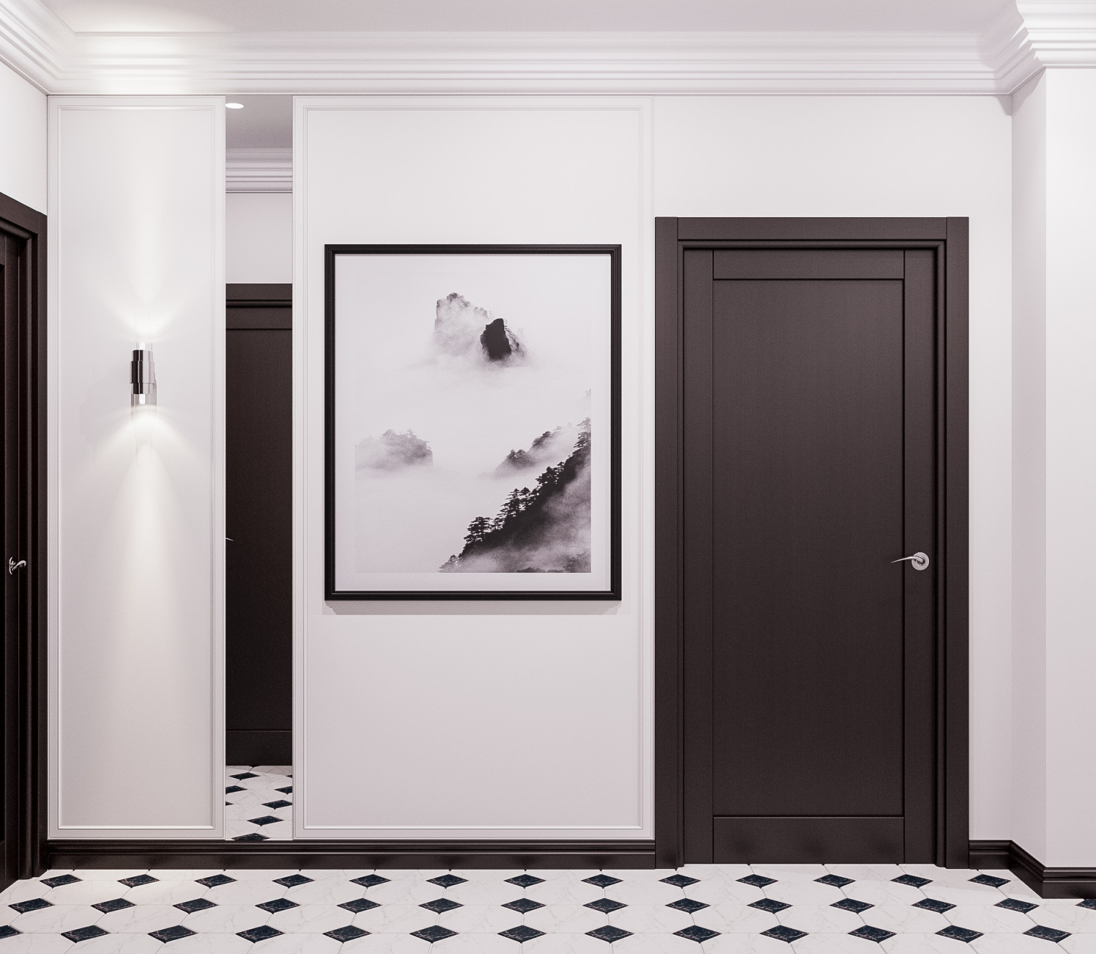 Современная квартира с элементами неоклассики