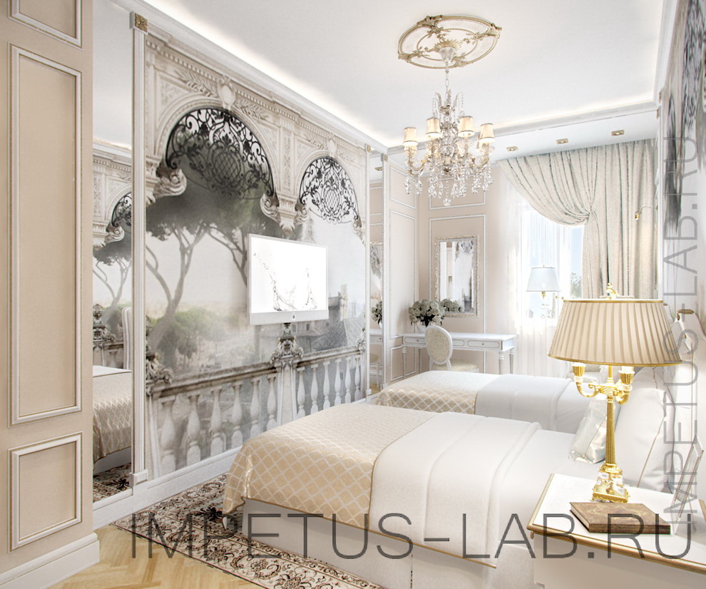 Проект квартиры в классическом стиле в центре Москвы