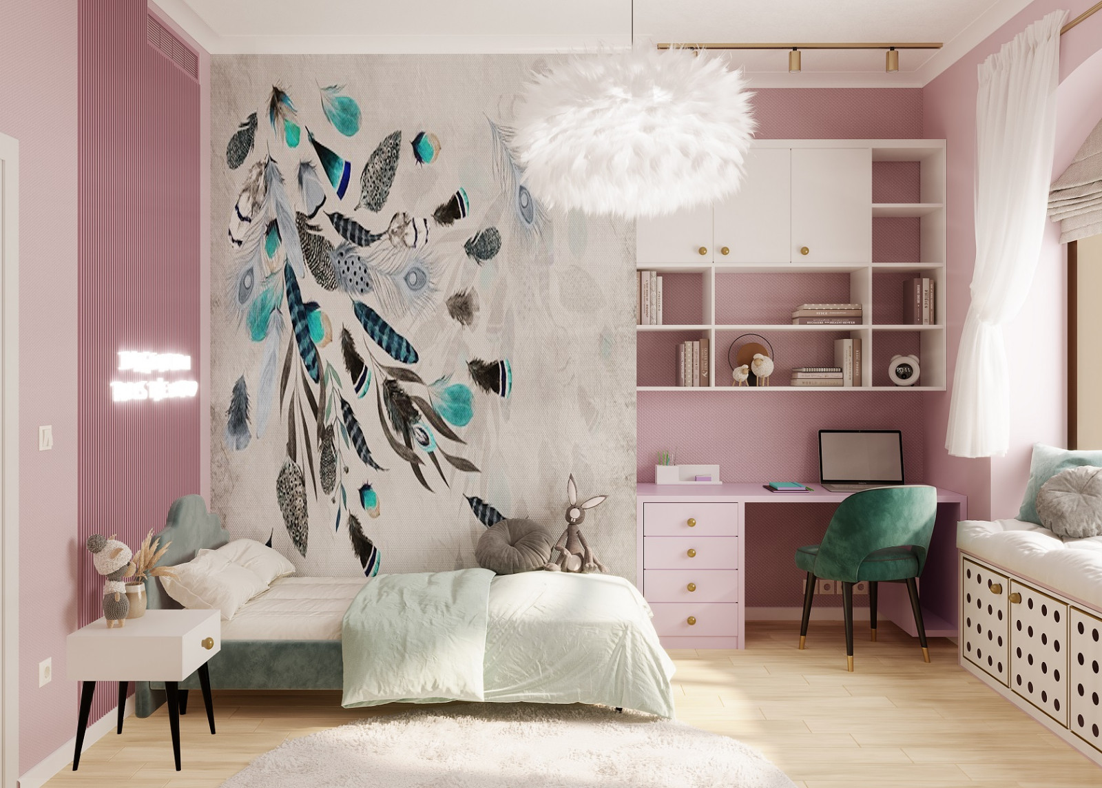 Обложка проекта: Воздушная детская для девочки