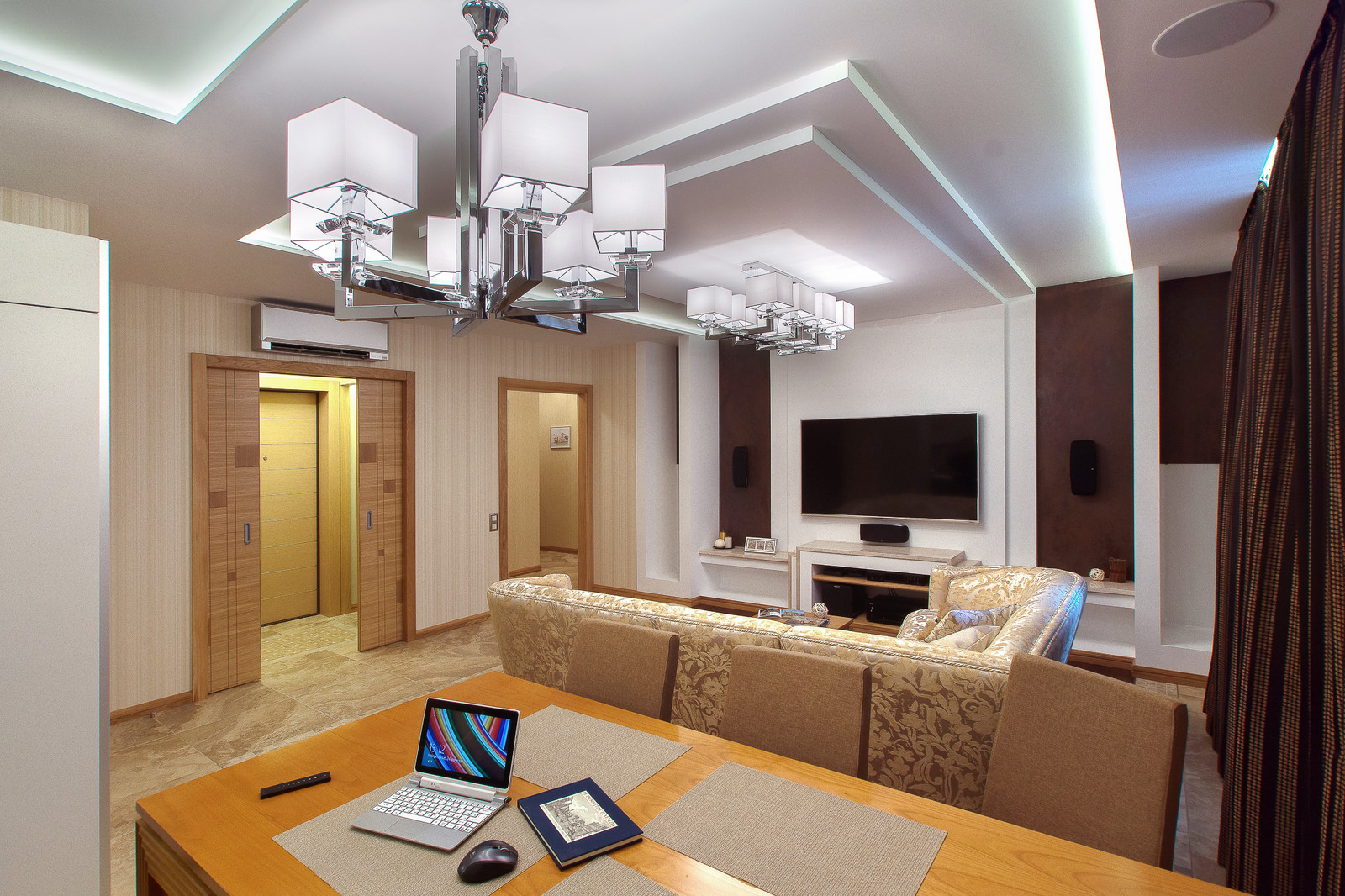 Обложка проекта: Реализация дизайн-проекта квартиры жк "Сергей Есенин".