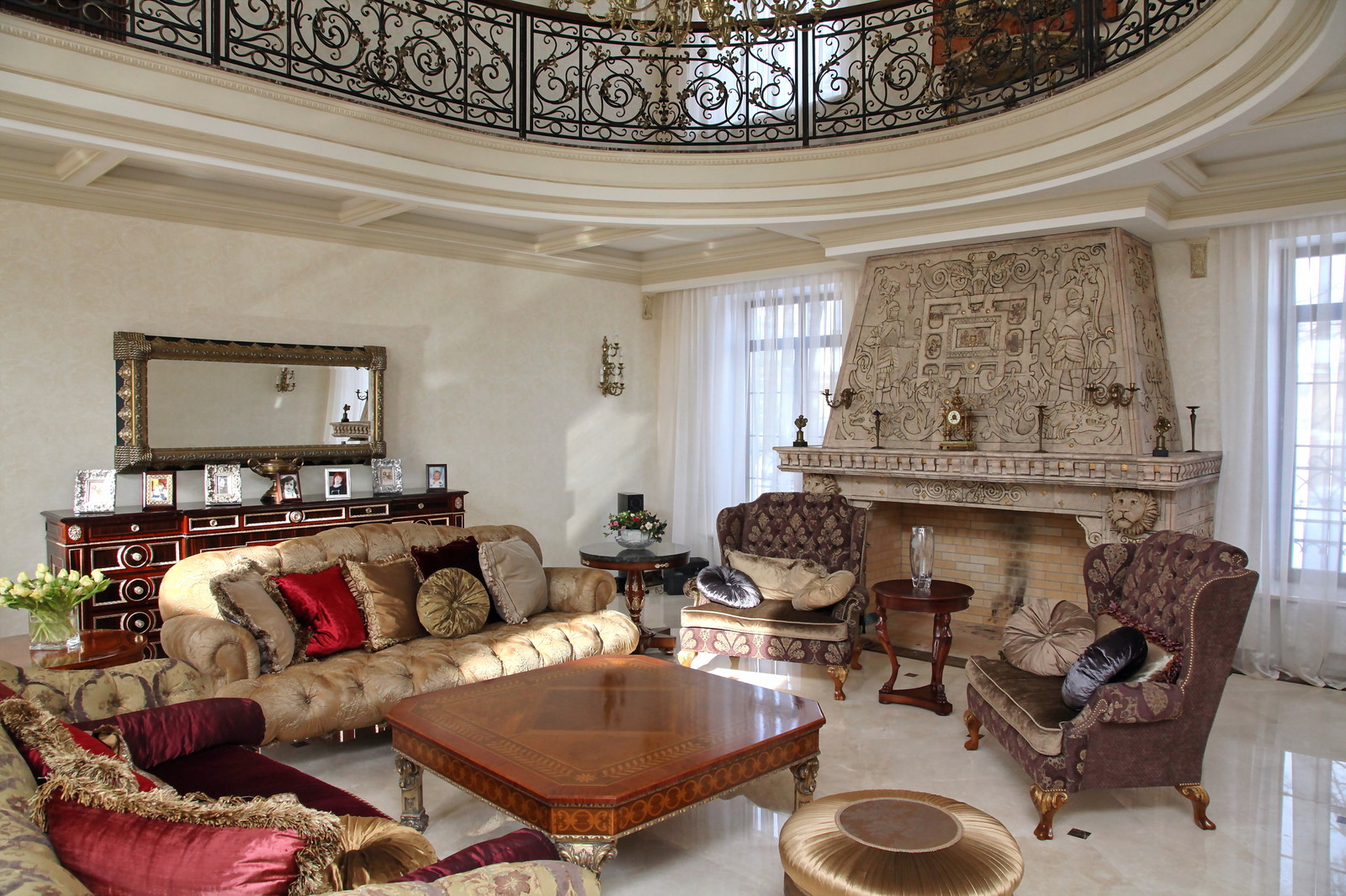 Камин "Рыцари"