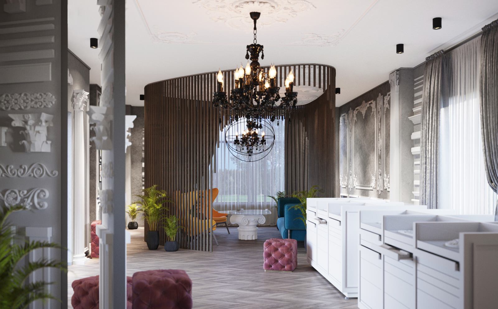 Дизайн шоурума отделочных материалов