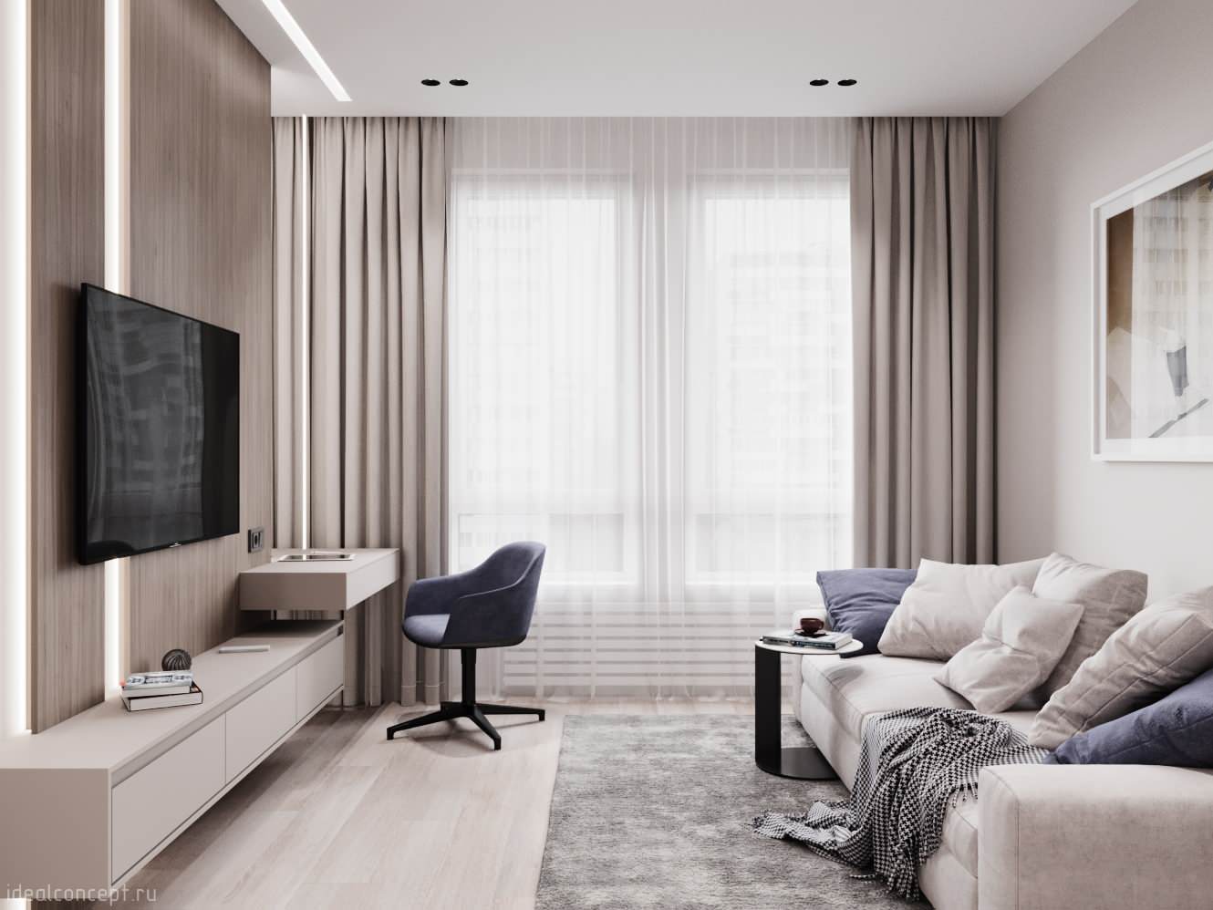 Обложка проекта: Минимализм в кофейных тонах.