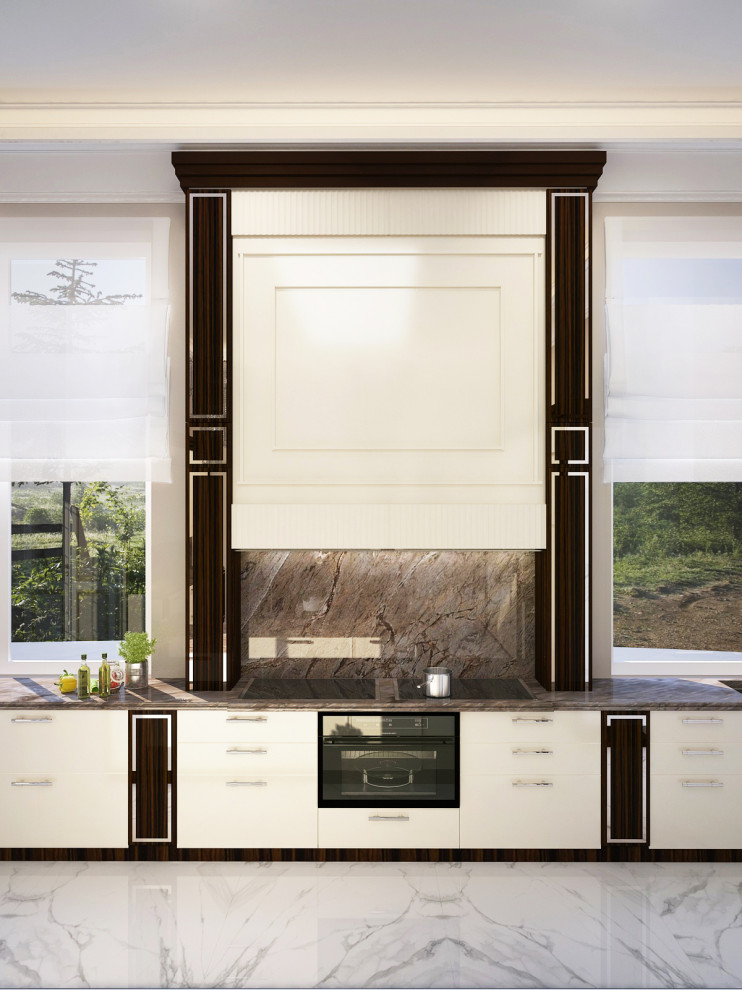 Кухня в загородном поселке "Парк Вилль". Рублевка.