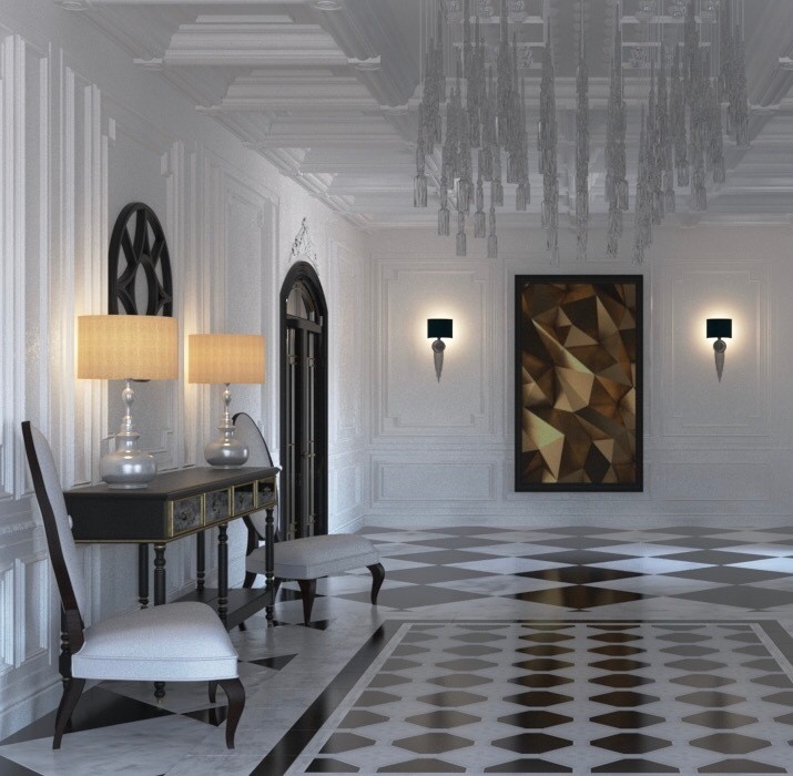 Интерьер трехкомнатной квартиры в историческом центре Петербурга