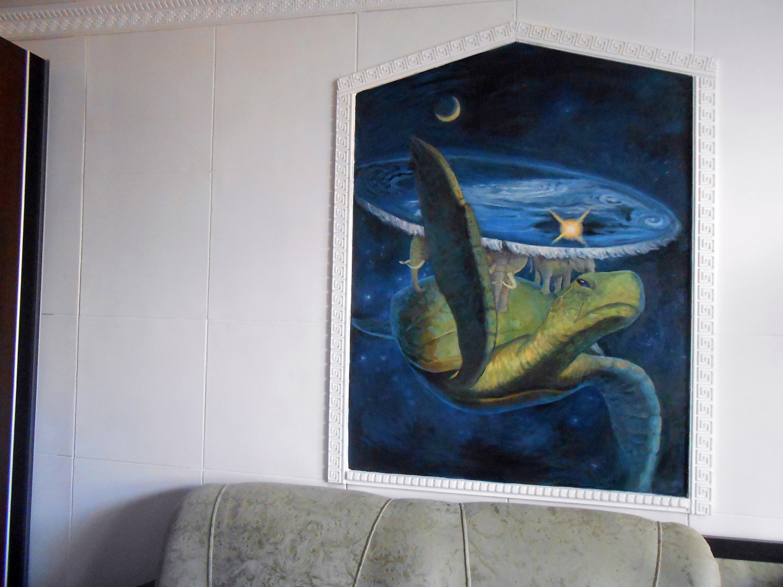 Роспись «Черепаха» Роспись в зале.