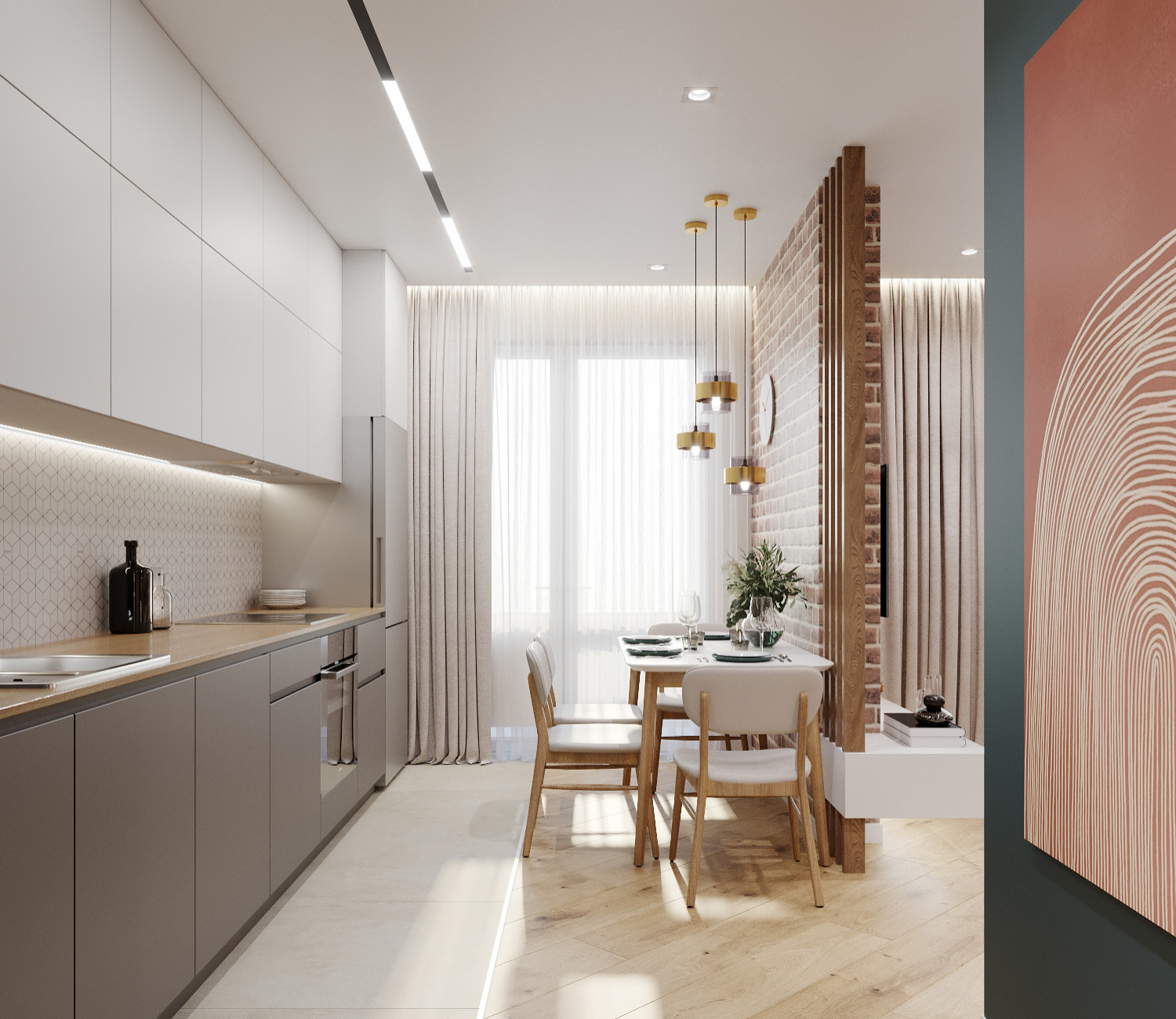 Дизайн- проект квартиры 55,46  м²