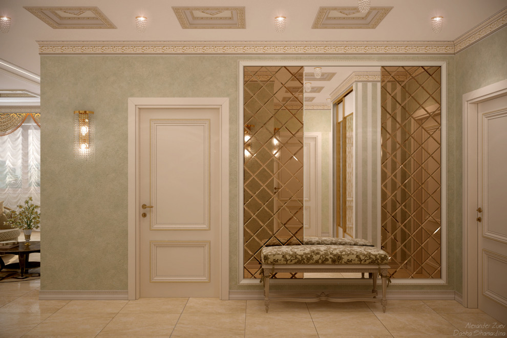 Дизайн коридора в классическом стиле в квартире, г.Краснодар