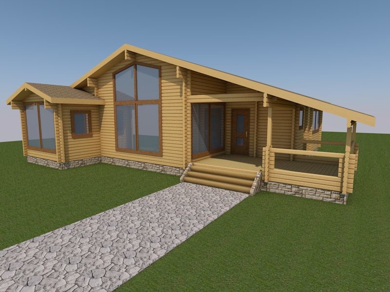 Проекты деревянных домов из ТермоБруса