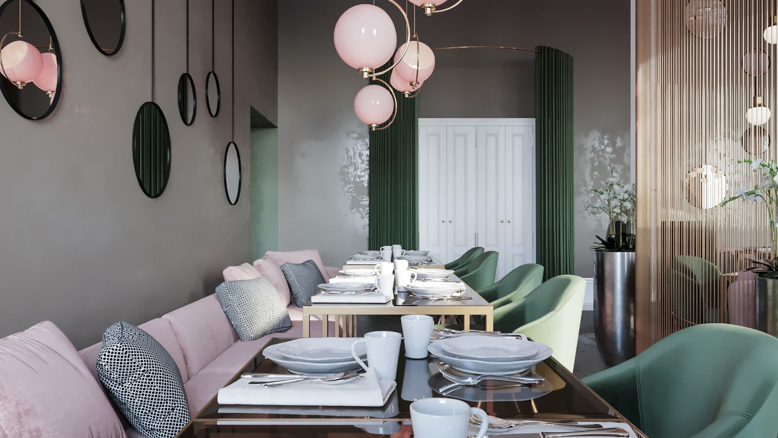 Restaurant_011_визуализация интерьера для ресторана "Джульетта" г. Спб