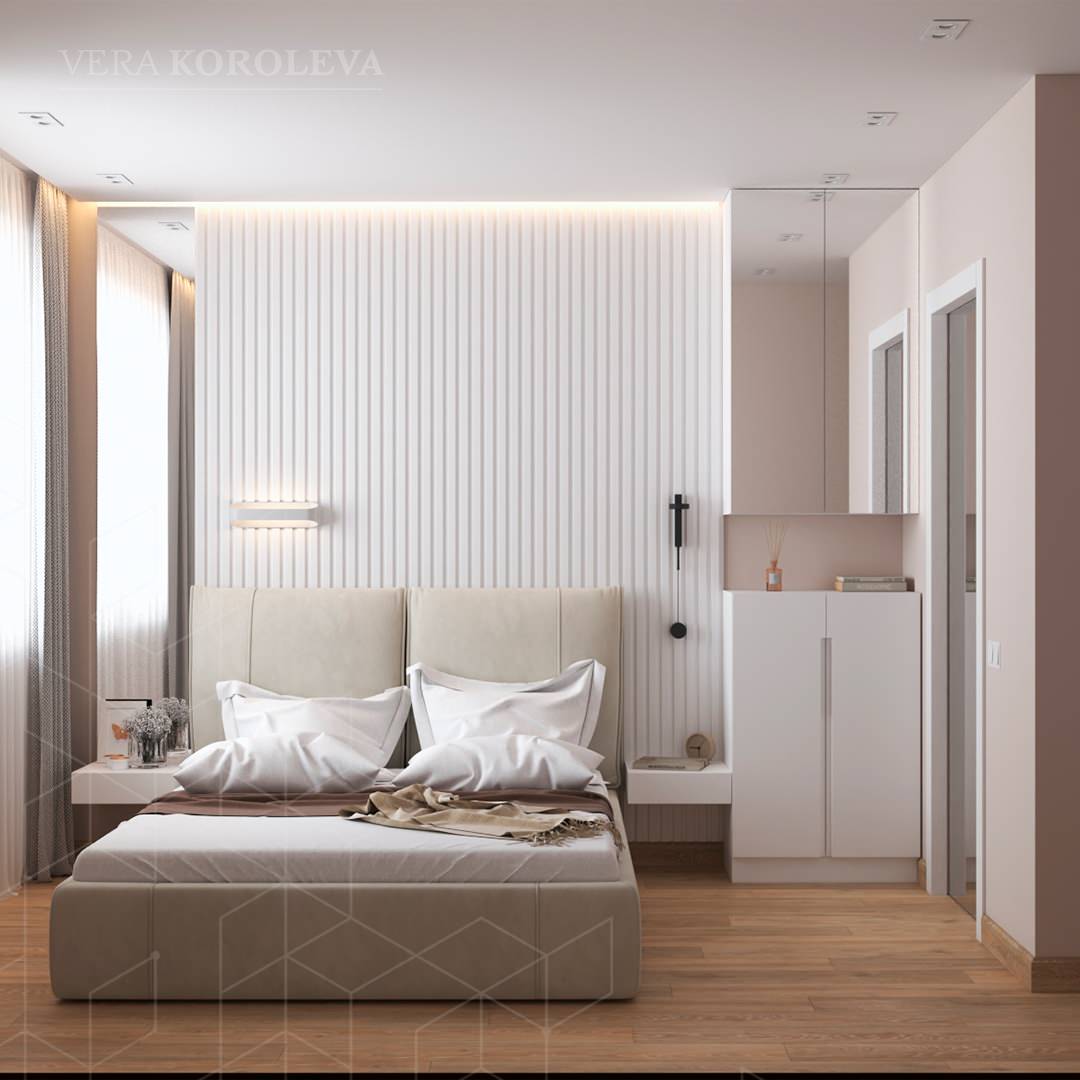 Дизайн-проект двухкомнатной  квартиры для семьи с детьми в ЖК "Модум"