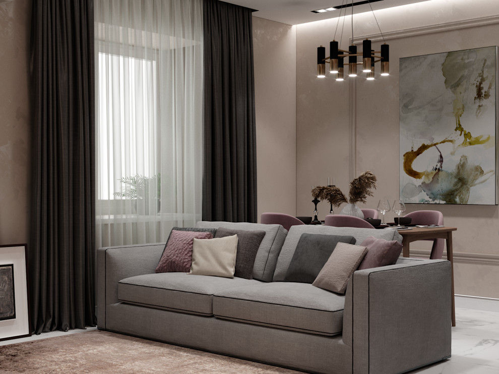 Обложка проекта: Дизайн проект 2х комнатной квартиры