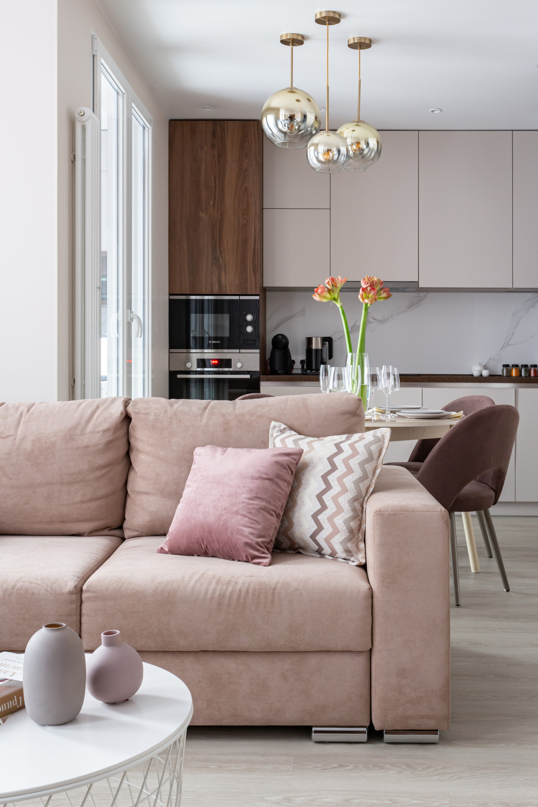 Квартира в теплых тонах