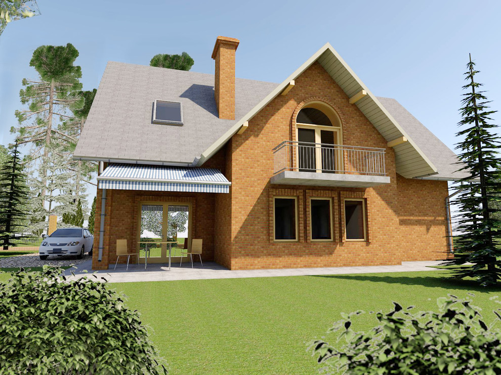 Жилой дом с мансардным этажом