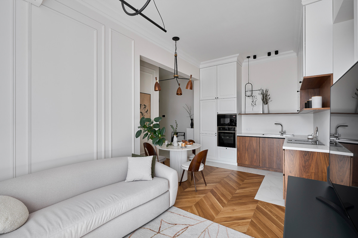 Дизайн  квартиры в стиле Mid-century