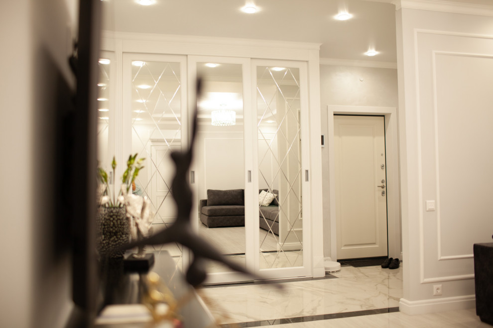 квартира в черно белых тонах