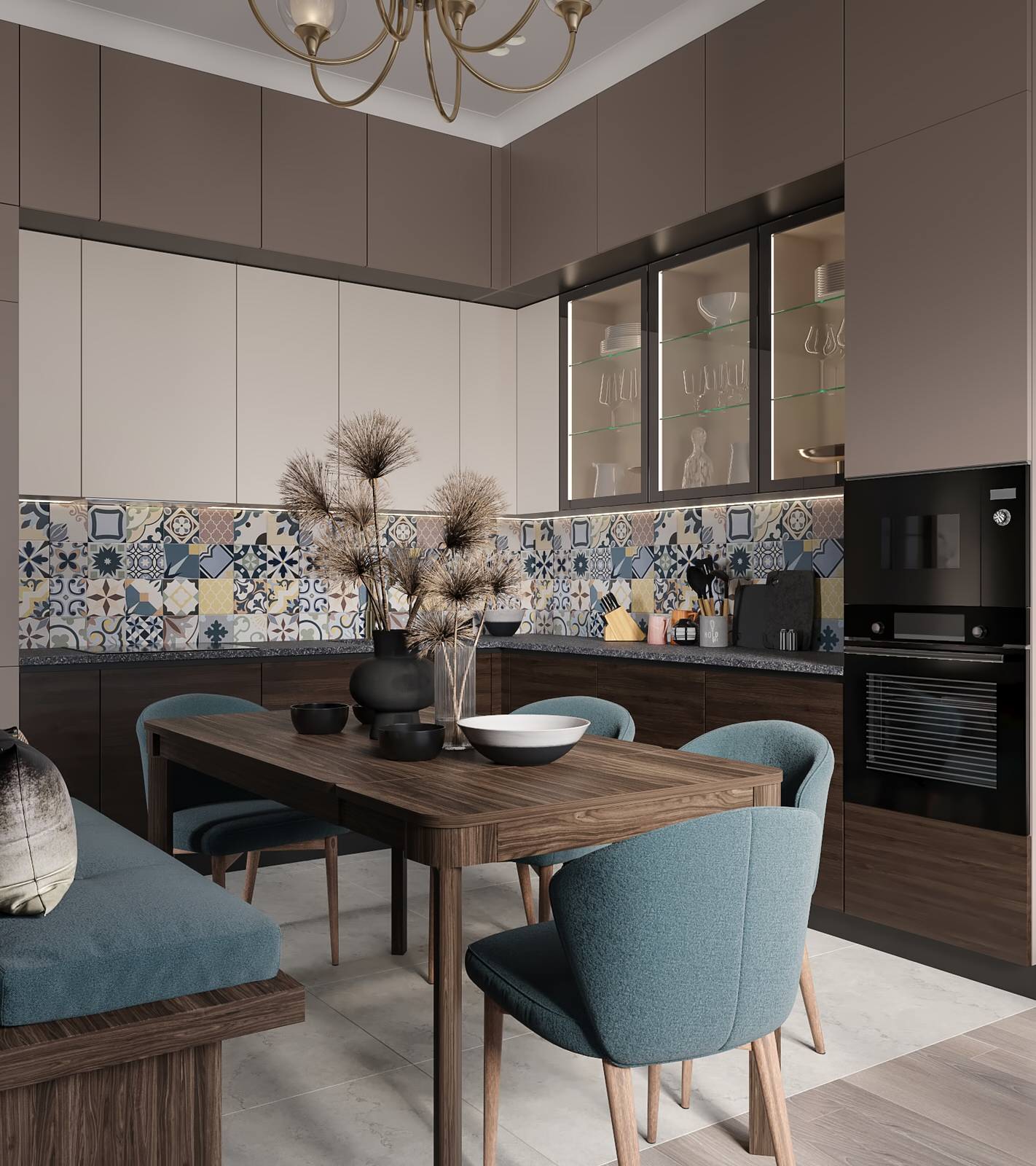 ЖК Серебряный Парк. Кухня-гостиная