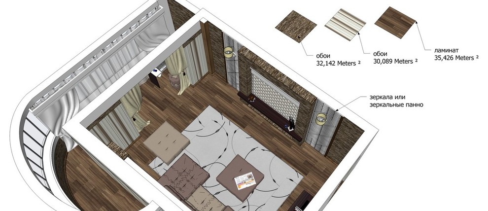 Дизайн интерьера квартиры (для семьи с одним ребенком)