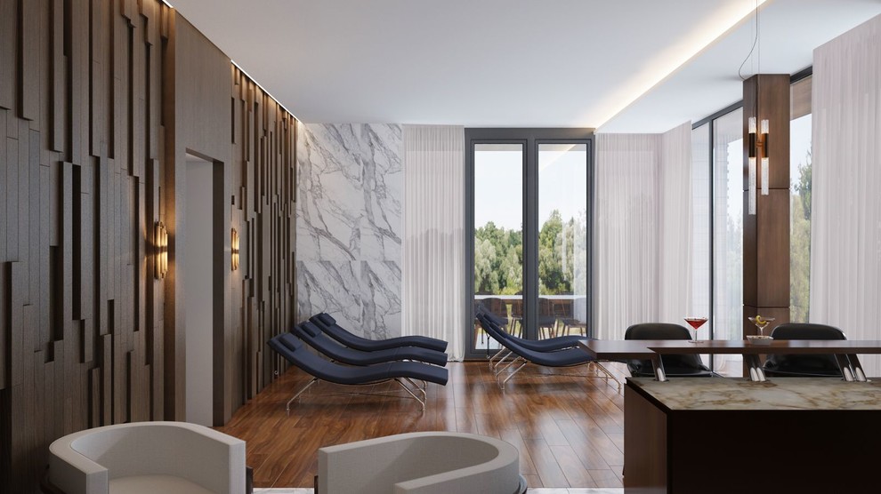 Частный дом-баня на Новой Риге