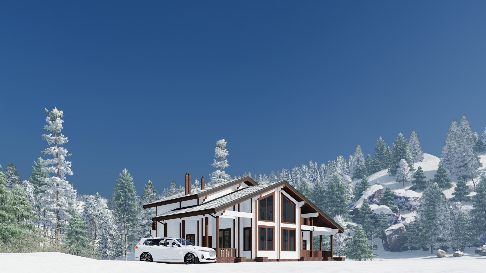 color selection for a wooden house\\ подбор цвета для деревянного дома