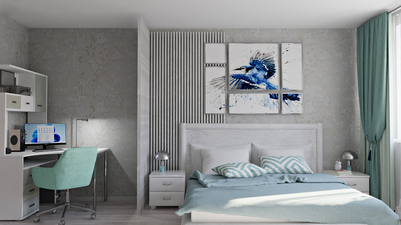 Спальня в стиле неоклассика