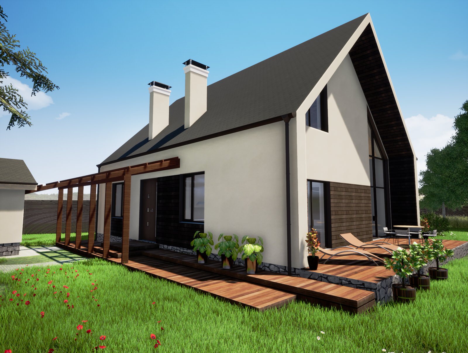 Коттедж двухэтажный