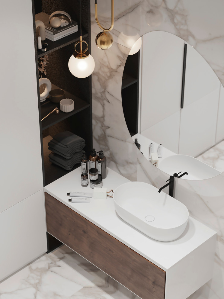 Санузел с зоной хранения