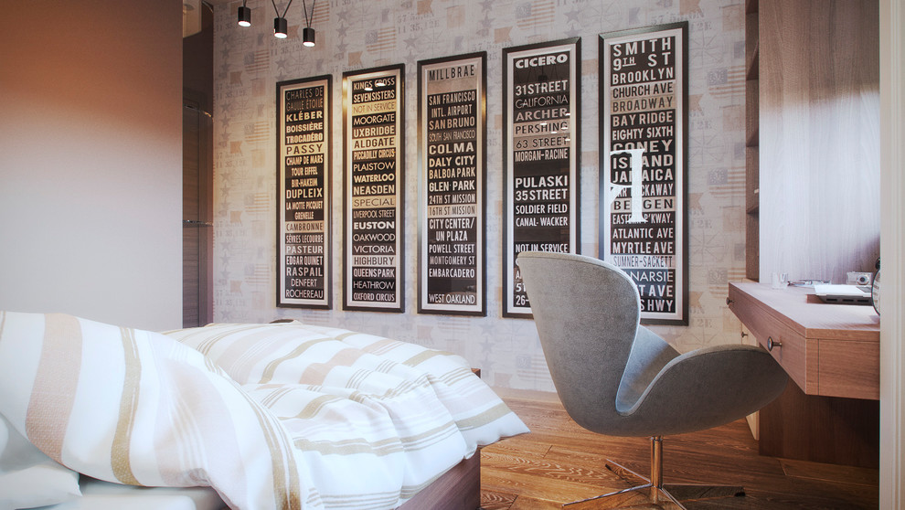 Современный интерьер с элементами лофт