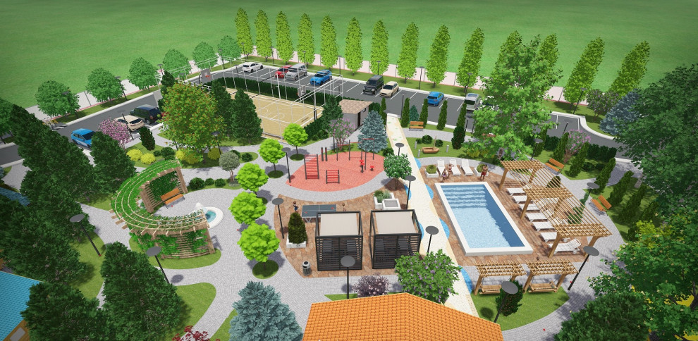 Проект гостиничного комплекса площадью 64 сотки