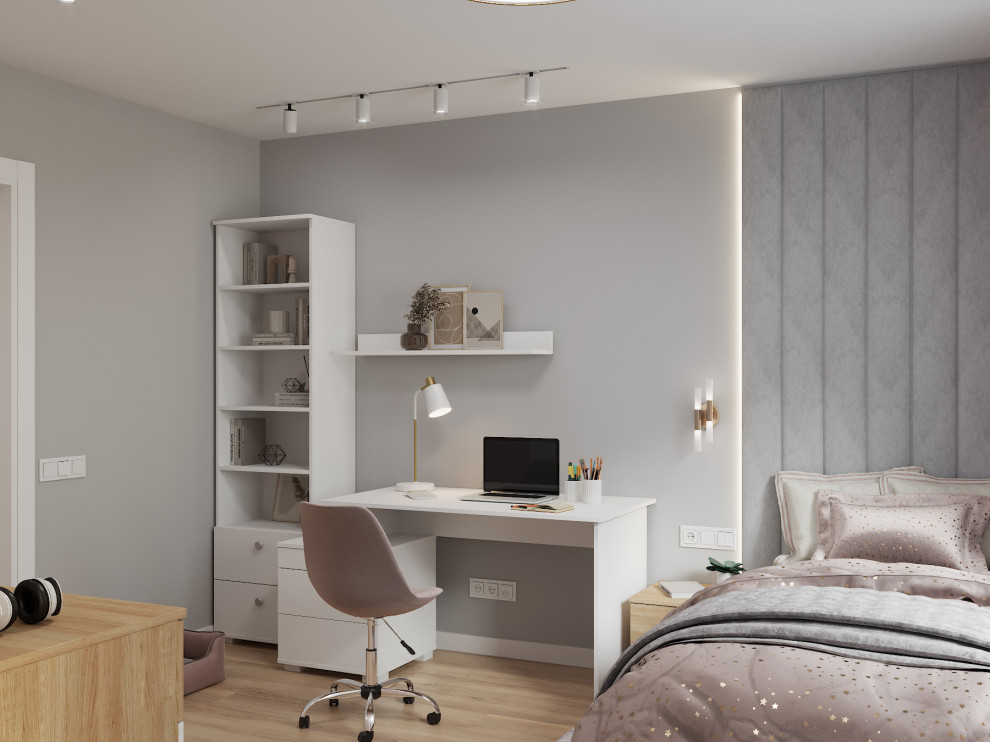 Визуализация дизайн-проекта квартиры 95 м кв, для пары с ребенком