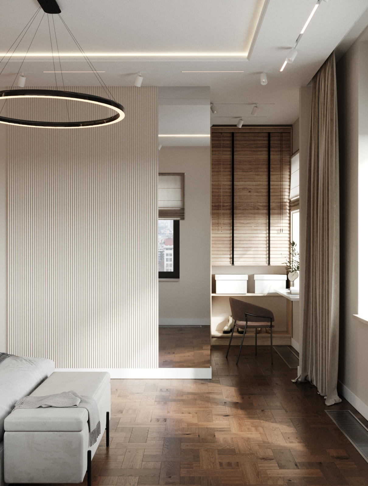 Спальня в квартире на Адмирала Лазарева