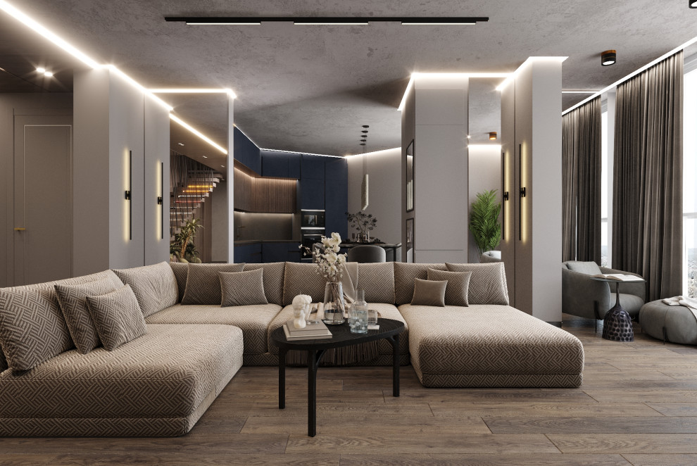 Двухуровневая квартира в Курске