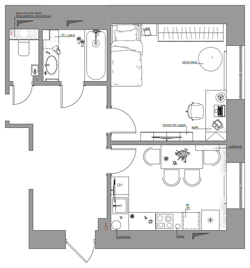 Квартира в ЖК Дружный-2