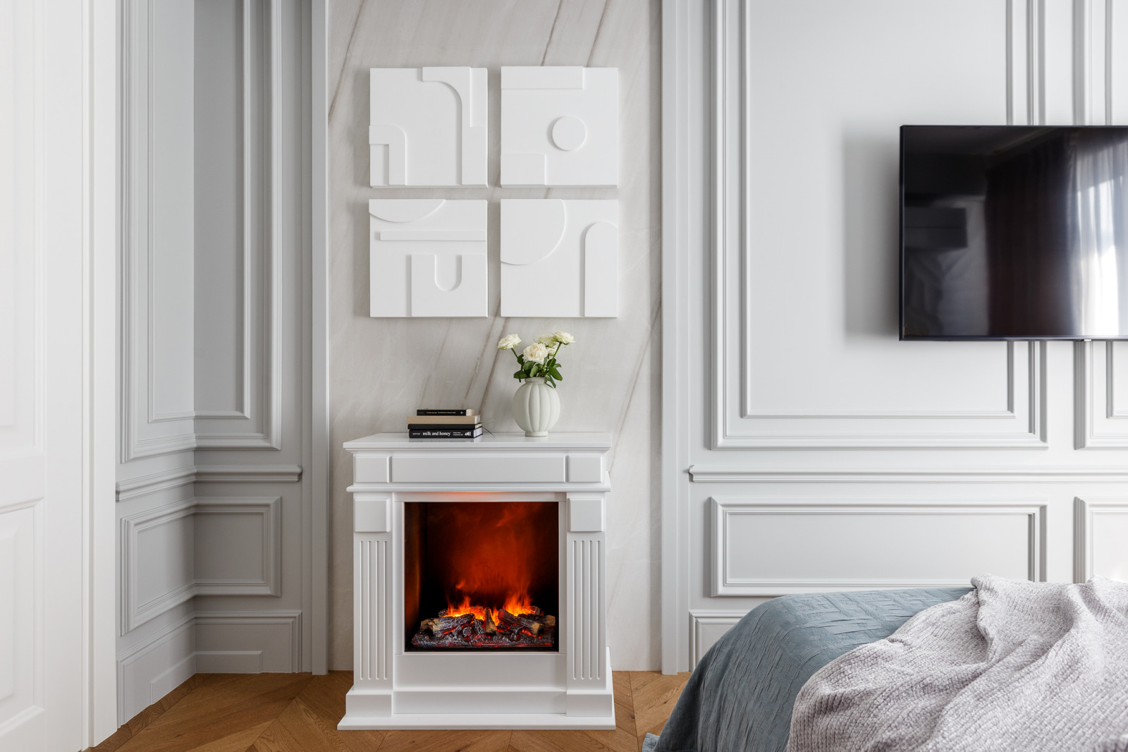 Реализованный дизайн проект квартиры в ЖК "Горный"