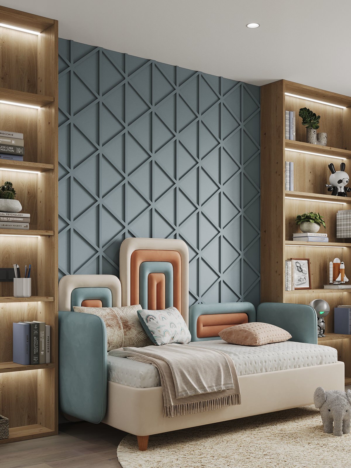 Квартира для молодой семьи с элементами сканди