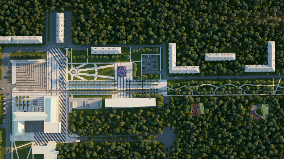 КОРОЛЁВ | ЦЕНТРАЛЬНАЯ ПЛОЩАДЬ ГОРОДА У ДК ИМ. КАЛИНИНА