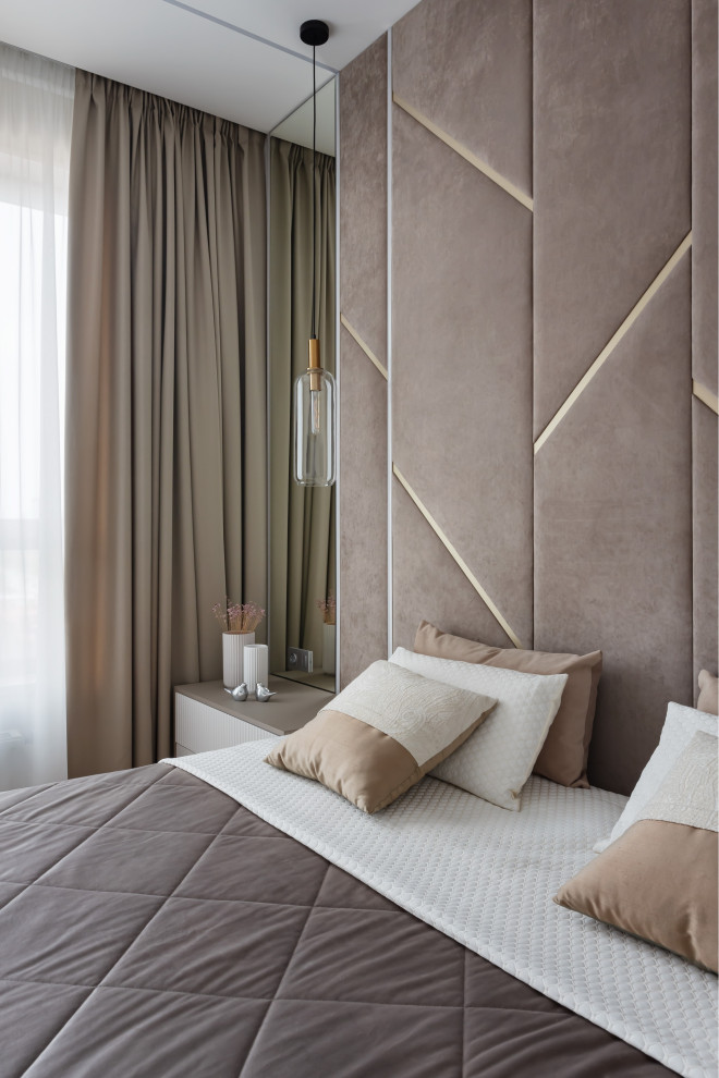 Нежная спальня в ЖК Макаровский