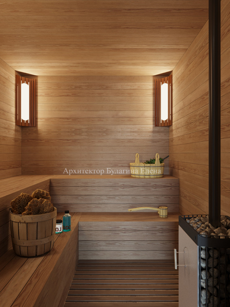 Интерьер загородного дома со спа зоной