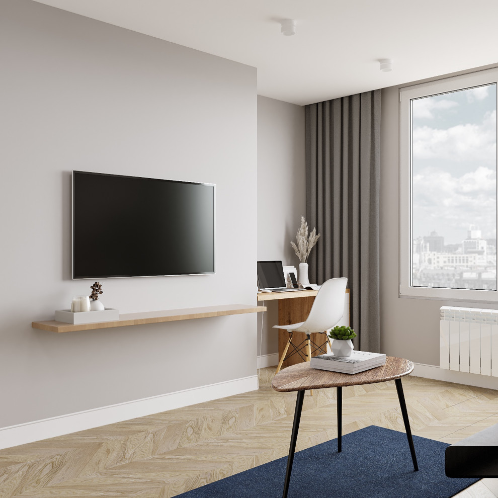 Обложка проекта: Дизайн-проект гостиной 13,2м2