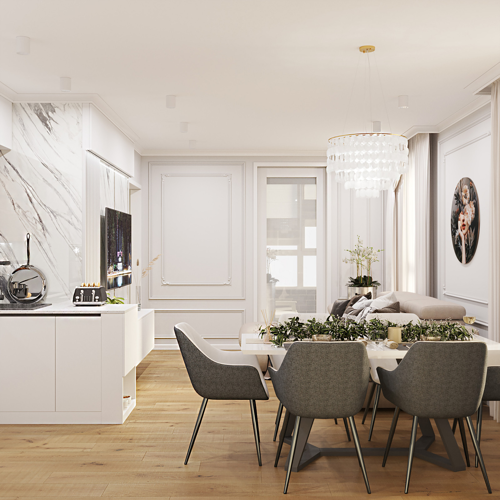 Дизайн-проект квартиры ЖК Поколения. S=78,3 м2