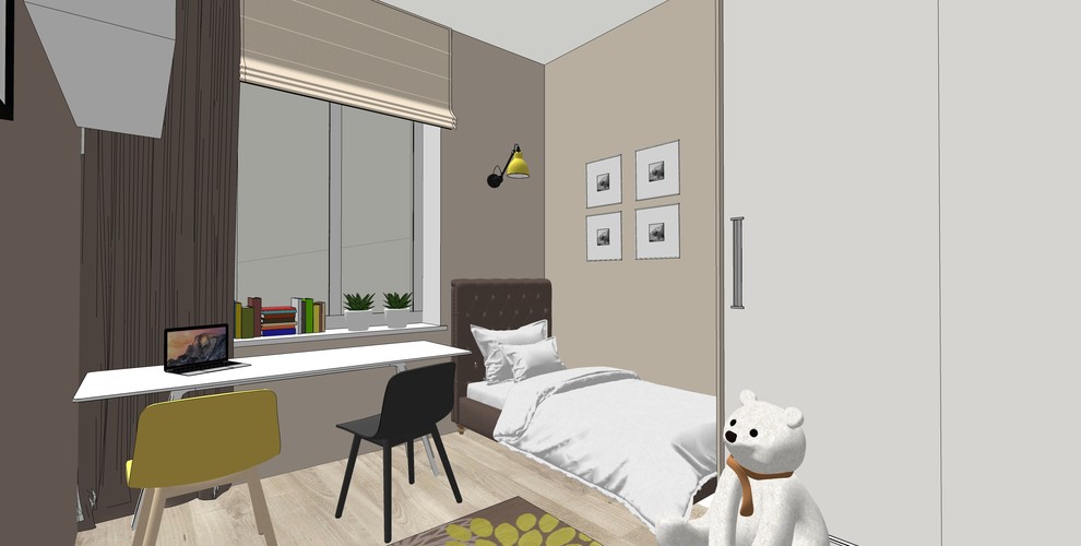 Дизайн цветной детской комнаты