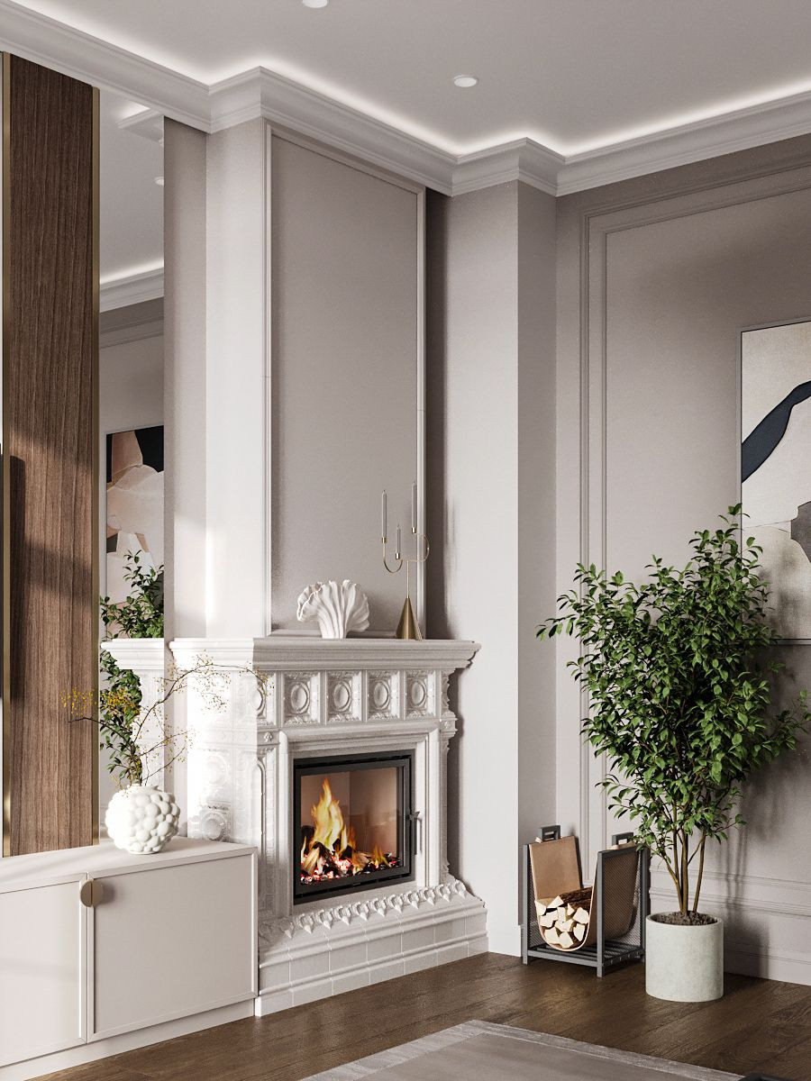 Стиль лесной тишины и мягких контрастов в загородном коттедже